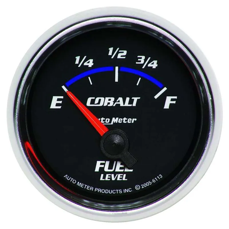 AUTOMETER 2-1/16in C/S Fuel Level Gauge 0-90ohms 6113 Certified
