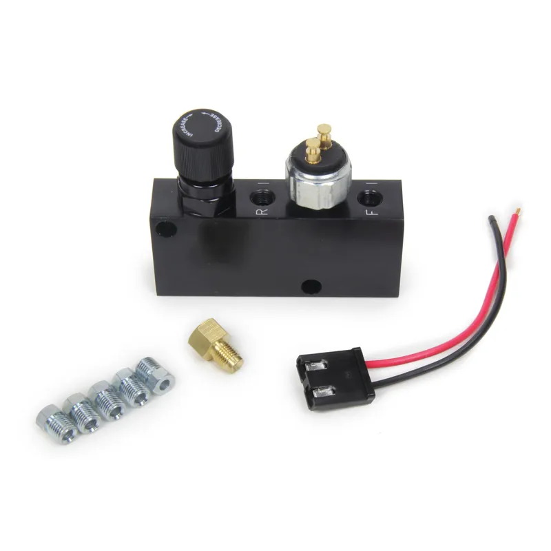 Leed Remaster Proportioning Valve - 3/8-24" Female Inlet - 3/8-24" Female Outlet - Adjustable 100-3000 psi - Knob Type - Aluminum - Black Anodize Flash Sale
