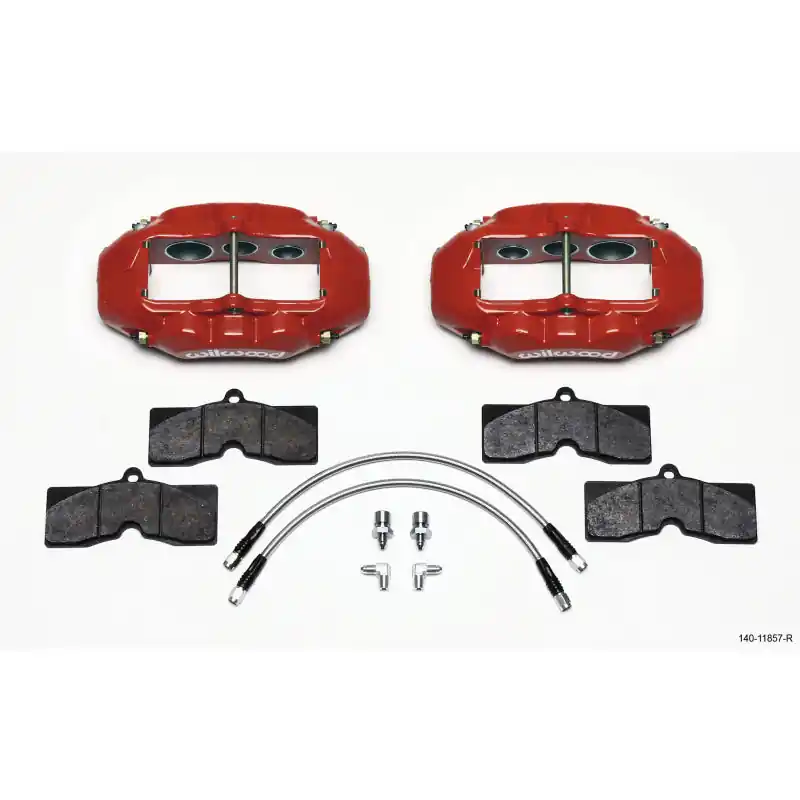 Wilwood D8-6 Front Brake System - 6 Piston Caliper - Red - Chevy Corvette 1965-82 While Supplies Last