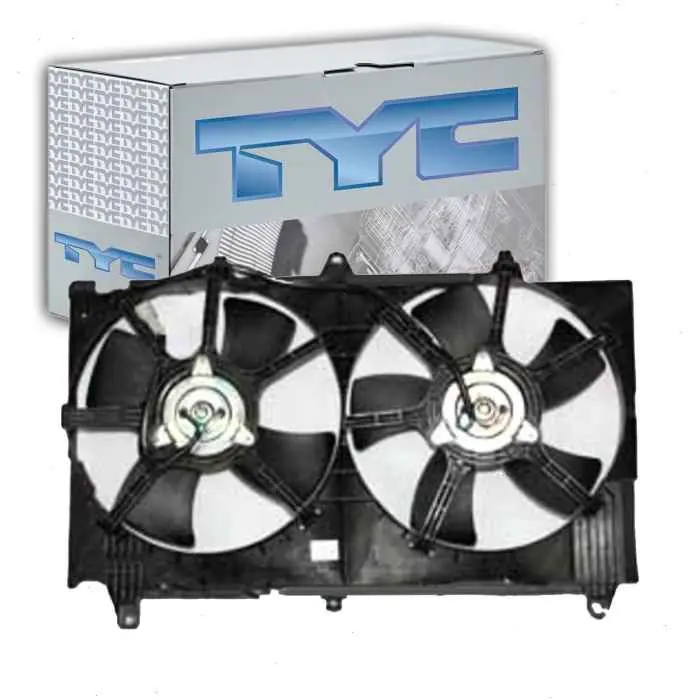 Special Offer 2003-2007 Infiniti G35 TYC Dual Radiator & Condenser Fan Assembly - Belts Cooling Clutch Motor
