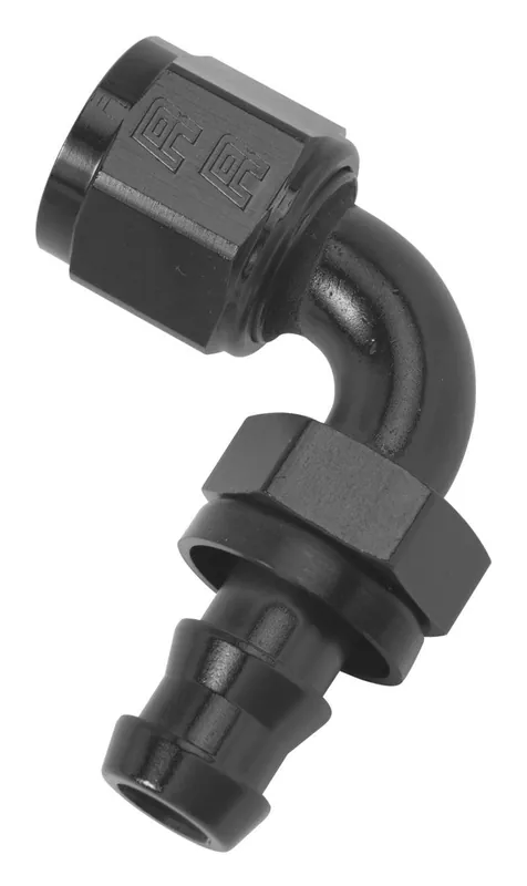 Russell Performance -10 AN Twist-Lok 90 Degree Hose End (Black) Final Sale