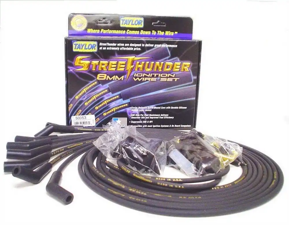 TAYLOR/VERTEX Univ Streethunder Plug Wire Set 135 Deg Black 50053 Direct From Manufacturer