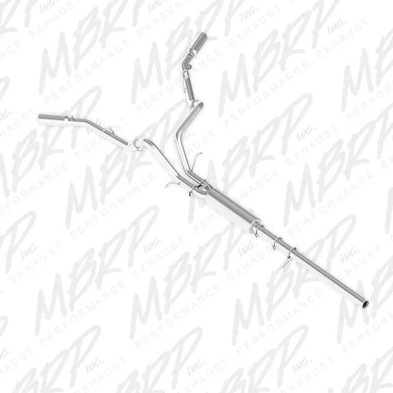 MBRP 14 Chevy/GMC 1500 Silverado/Sierra 4.3L V6/5.3L V8 Dual Split Side Alum 3in Cat Back Exhaust Get Yours