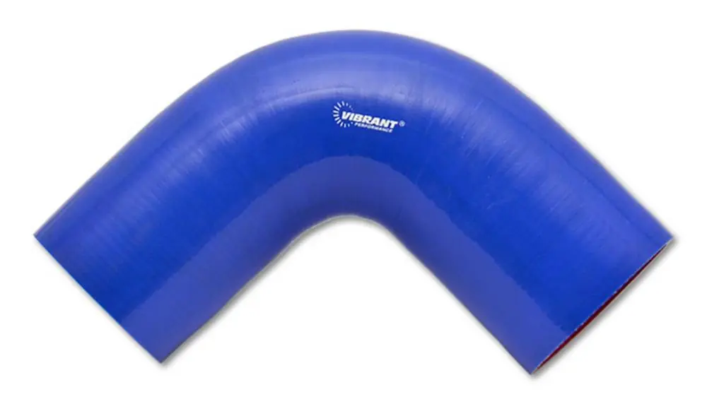 Price Cut Vibrant 4 Ply Reinforced Silicone Elbow Connector - 2.5in I.D. - 90 deg. Elbow (BLUE)