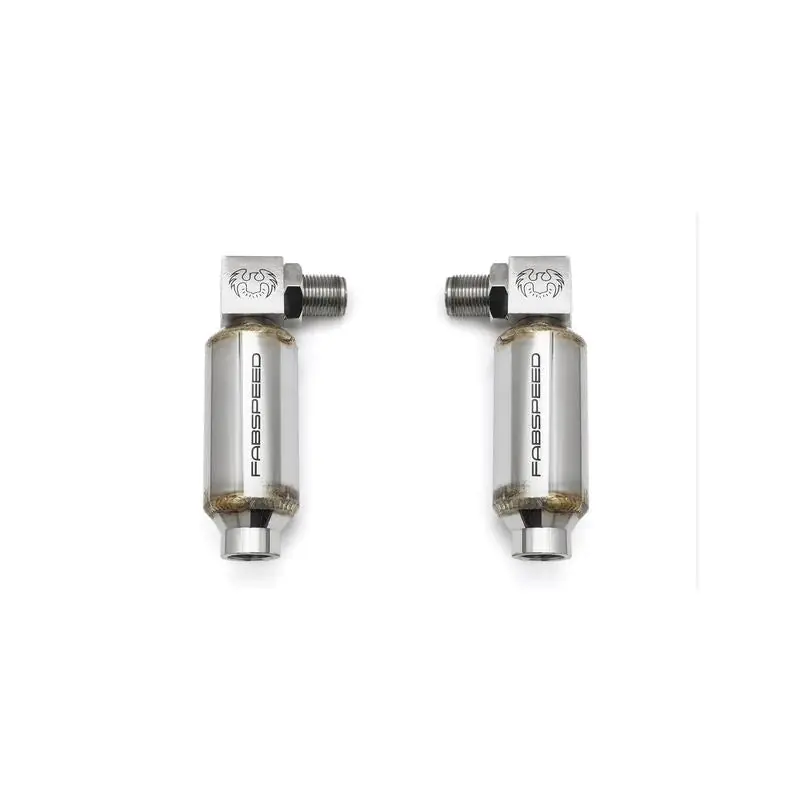 Same Day Shipping Fabspeed Universal 90 Degree O2 Spacers With Catalytic Converters - Pair (FS.O2CAT90P)