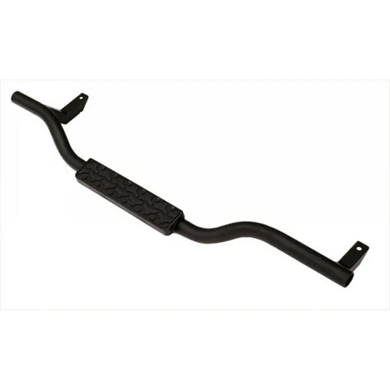 Original Rampage 26627 Slimline 2 in. Round Side Bar Cab Length Fits 07-18 Wrangler (JK)