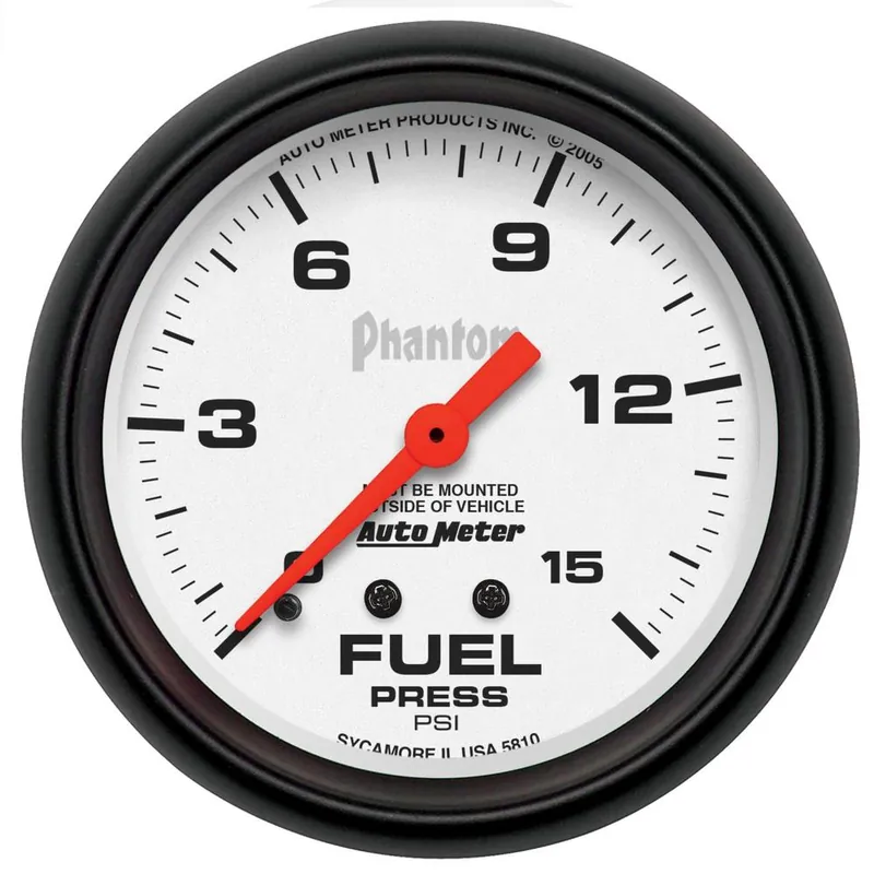 AutoMeter 5810 Phantom Mechanical Fuel Pressure Gauge Wholesale