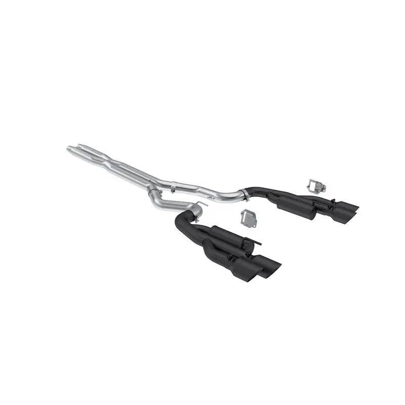 Same Day Shipping MBRP Exhaust 3in. Cat Back with Quad 4in. Dual Wall Tips Race Version Black Coated (S7282BLK)