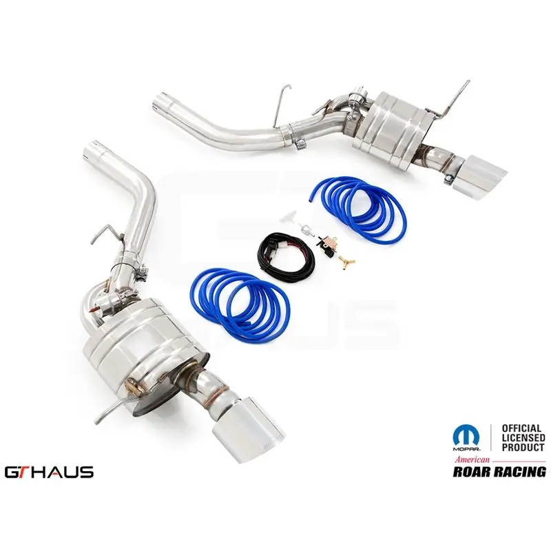 GTHaus GTC VC Roar Super Racing series, Stainless Steel, with 2x130mm Round Split Tips for 2011-2020 Dodge Durango(DD0311834) One Day Deal