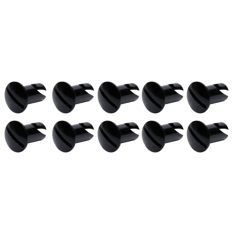 Ti22 Oval Head Dzus Buttons .550 Long - Pack of 10 - Black Popular
