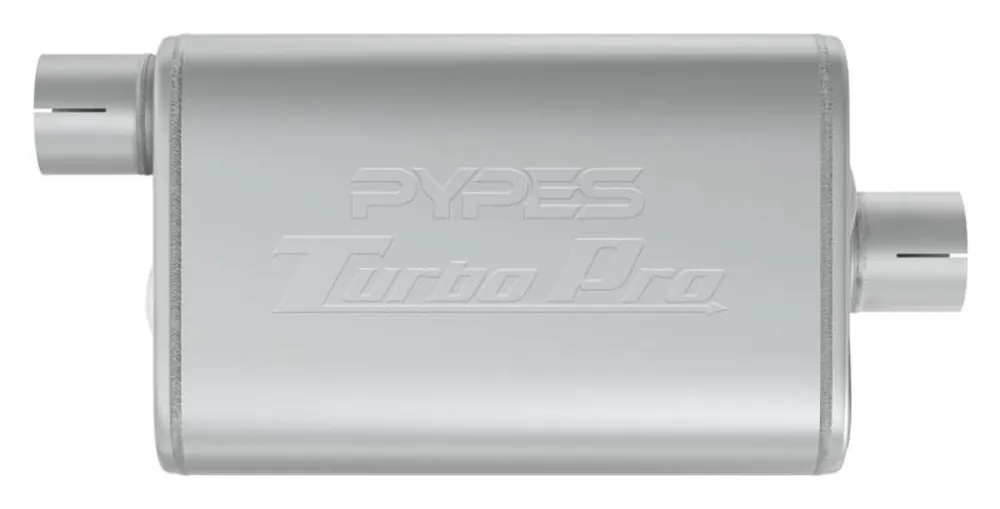 No Minimum Order PYPES PERFORMANCE EXHAUST Turbo Pro Muffler 2.5in Offset In/Center Outlet MVT13