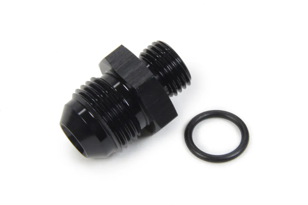 Premium TRIPLE X RACE COMPONENTS AN to O-Ring -8 x 9/16-18 (-6) HF-80860BLK
