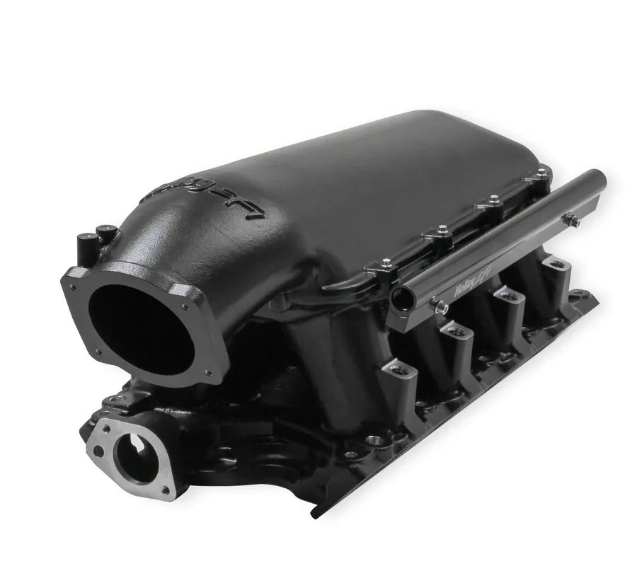 Crafted Holley EFI Hi-Ram EFI Intake Manifold Kit - 105 mm Throttle Body Flange - Black - 351W Small Block Ford