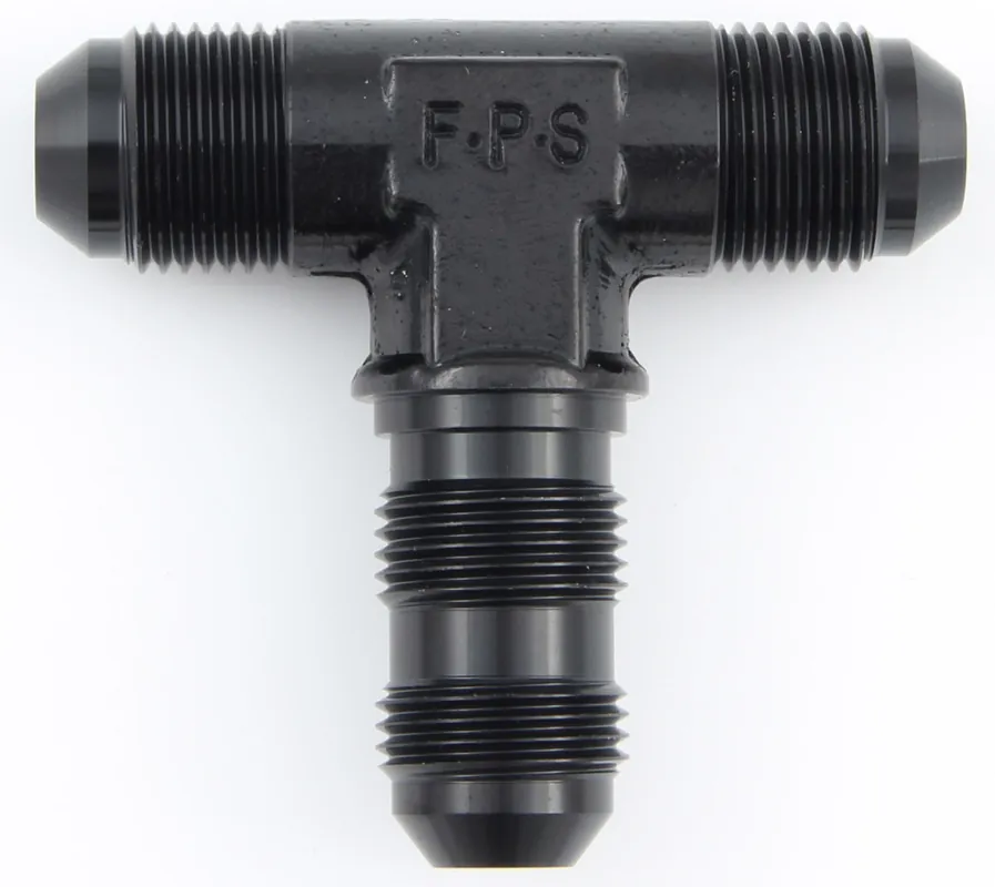 FRAGOLA #4 Bulkhead Tee Fitting Black 483404-BL Viral