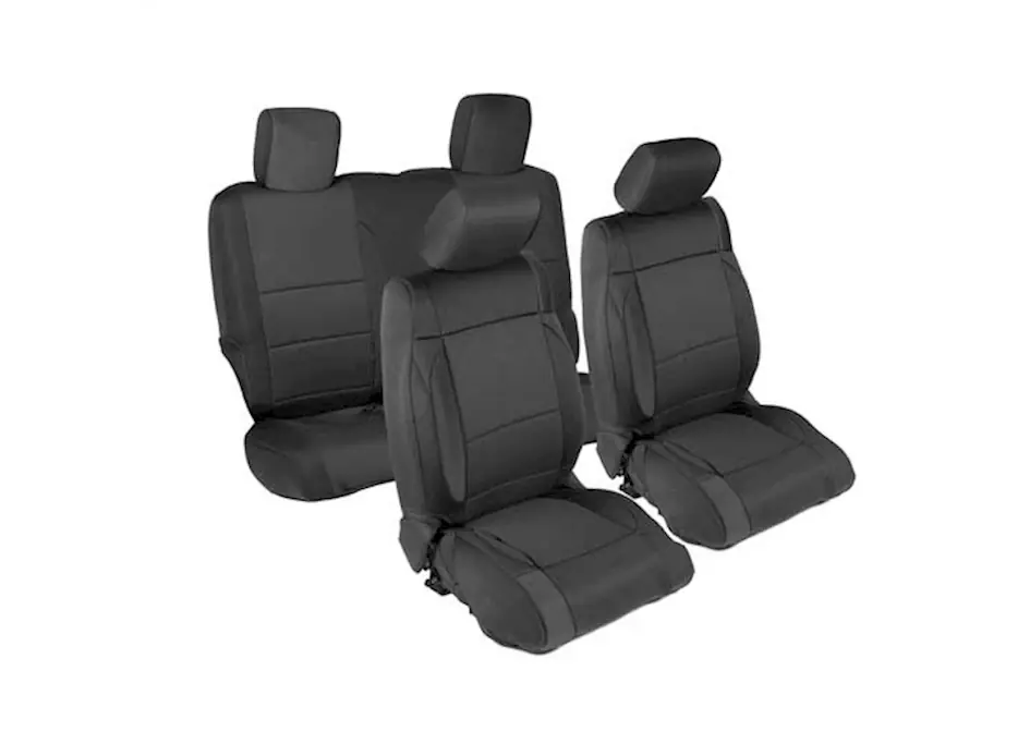 Original Smittybilt 07-12 jk - 2 door neoprene seat cover set front/rear - black