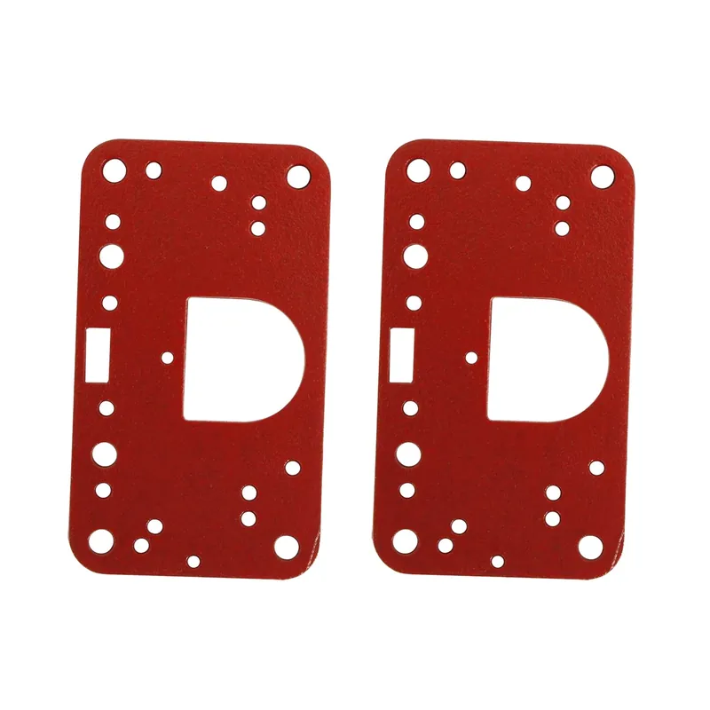 SCE Carburetor Metering Block Gasket - Reusable - Red - Holley 4150/4500 (Pair) Today Only