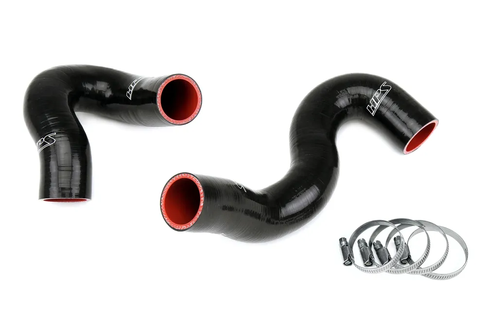 Free Returns HPS Performance Silicone Radiator Coolant Hose Kit for 2012-2014 Audi A7 Quattro (57-1968-BLK)