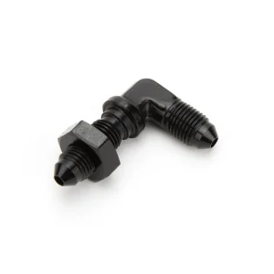 Warranty Included Aeroquip Alum 90 Deg Bulkhead Union #3 Flare Black Fcm5799