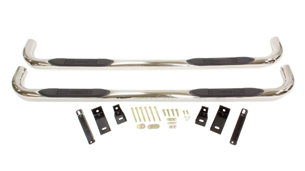 Express Delivery WESTIN 99-14 GM P/U Crew Cab Polished Step Bars 23-1950