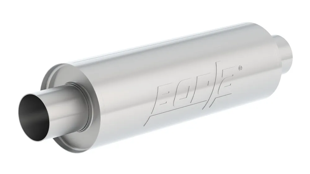 Borla XR-1 Sportsman Stainless Muffler - 2-1/2 in Center Inlet / Outlet - 5 in Round Body - 20 in Long Sale