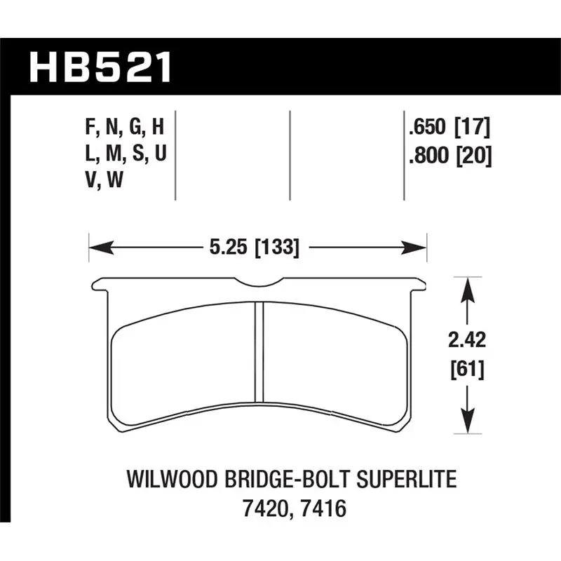 Hawk Performance ER-1 Disc Brake Pad (HB521D.800) Cheap