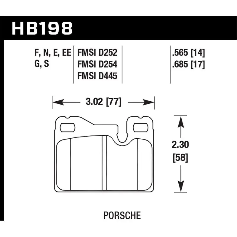 Hawk Performance Blue 9012 Brake Pads (HB198E.685) Worldwide Shipping
