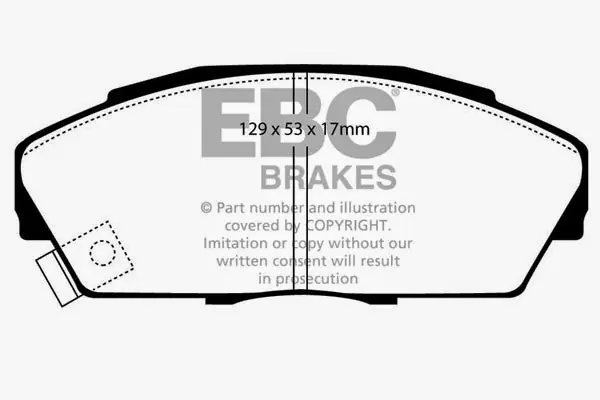 EBC Yellowstuff Street And Track Brake Pads (DP4719/2R) Super Sale