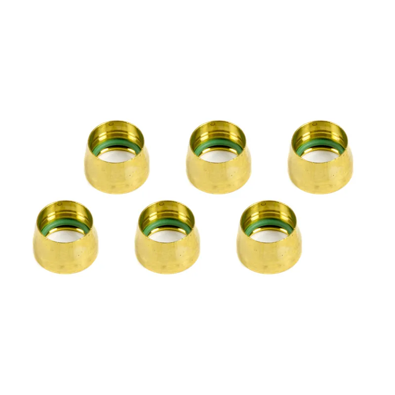 Bulk Order Aeroquip -10 Replacement Air Conditioning Fitting Brass Sleeves (6 Pack)