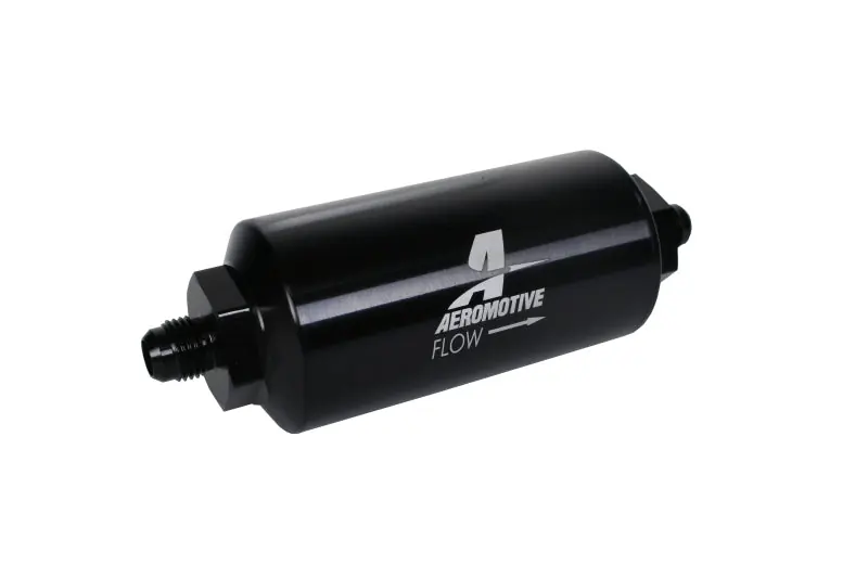 Premium Aeromotive In-Line Filter - (AN-6 Male) 40 Micron Stainless Mesh Eleme