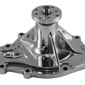Weekend Sale Tuff Stuff Performance Platinum SuperCool Aluminum Water Pump - Chrome - Pontiac V8
