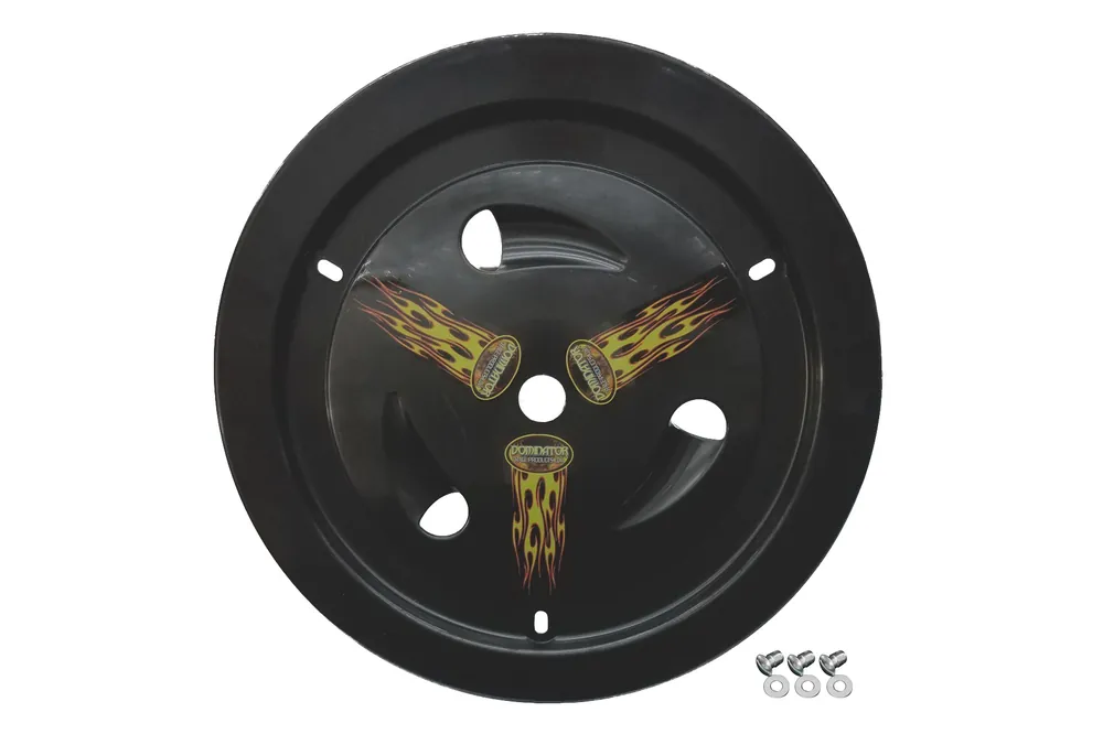 Fan Favorite DOMINATOR RACE PRODUCTS Wheel Cover Bolt-On Black 1013-B-BK