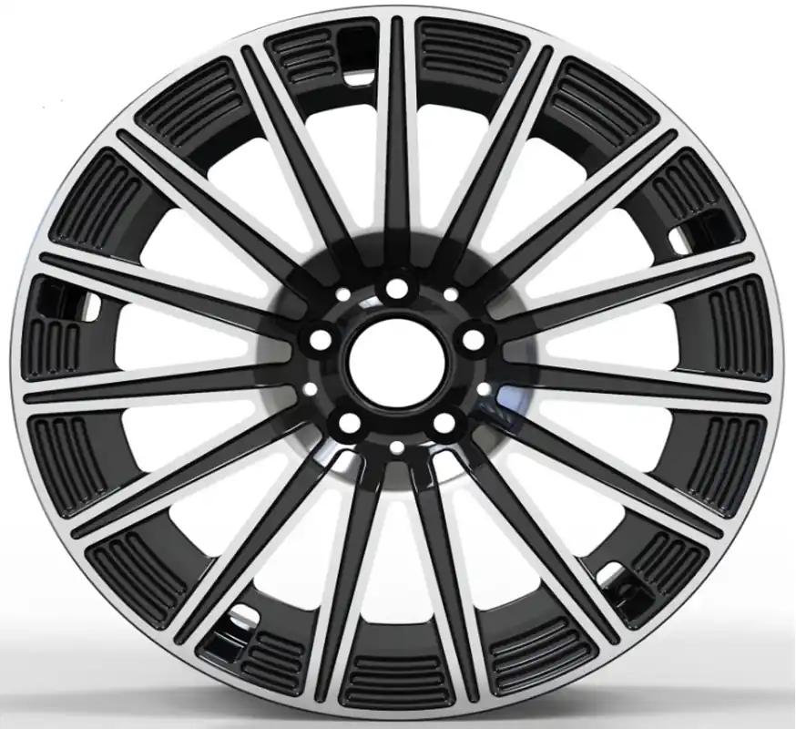 Place Order 20X8.5 WF Aftermarket Wheel ML0426-3 Black Machine Face 5X112/66.45, ET 36 mm