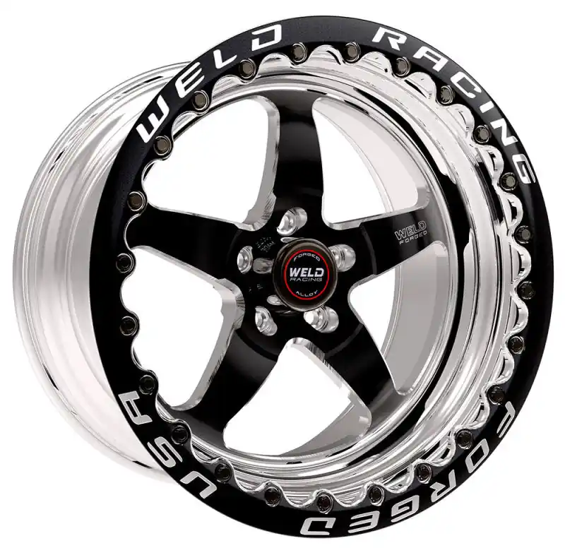 Weld S71 17x10 / 5x120mm BP / 7.2in. BS Black Wheel (High Pad) - Black Single Beadlock MT Secure Checkout