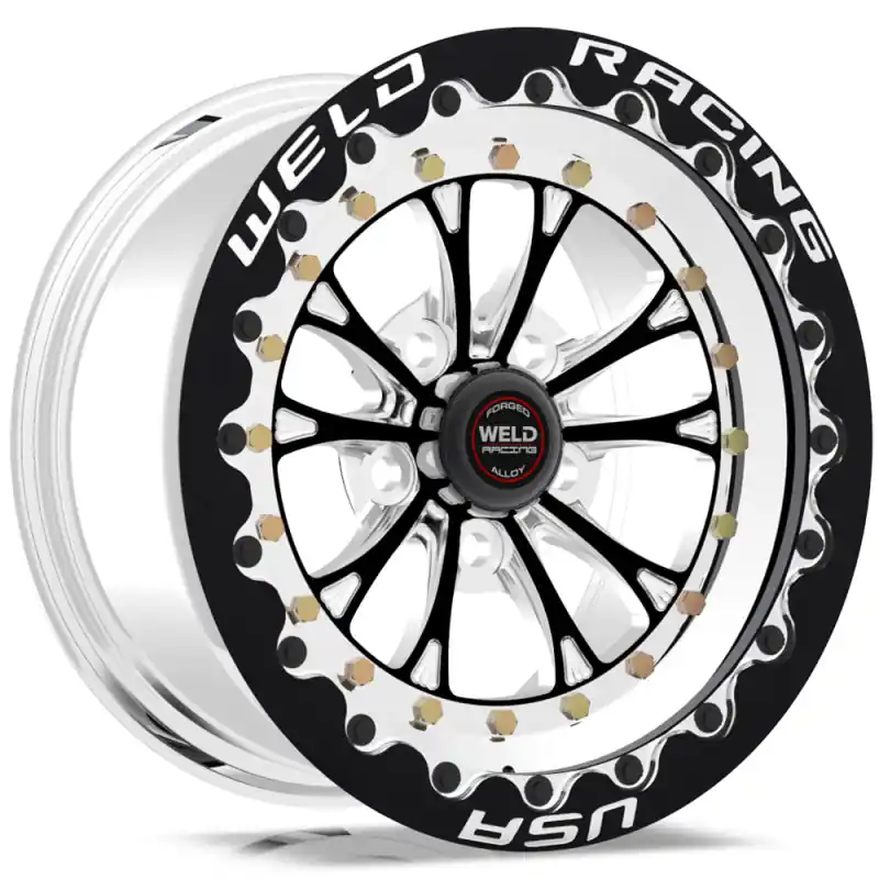 Weld Vitesse 15x8 / 5x4.5 BP / 5.5in. BS Black Wheel - Black Single Beadlock MT Today Only