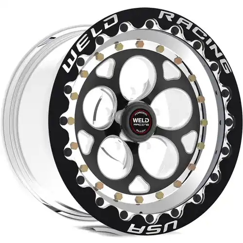 Sale Weld Magnum III 15x10 / 5x4.5 BP / 3.5in. BS Black Wheel - Black Single Beadlock MT