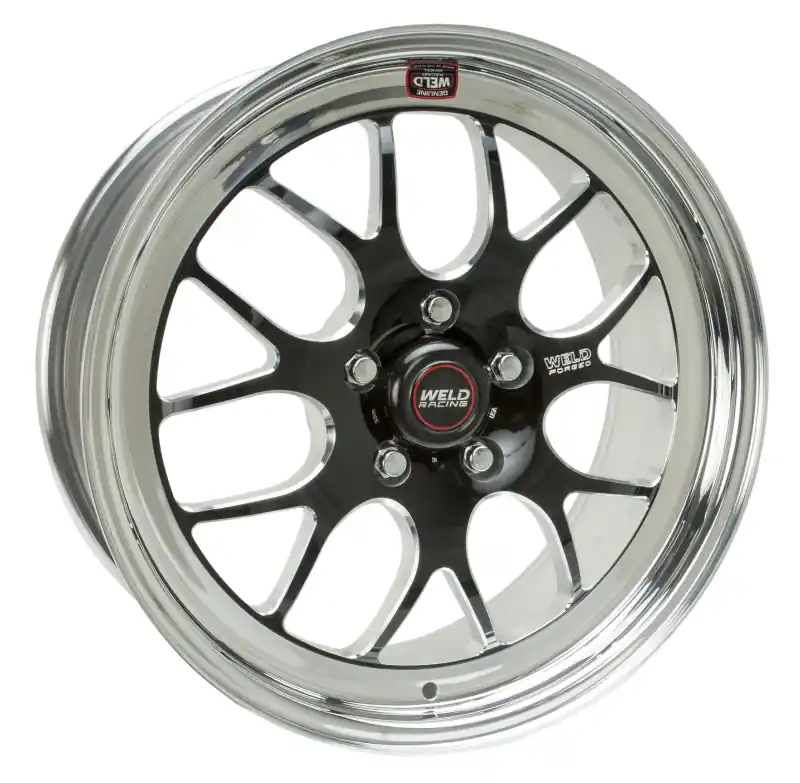 Free Shipping Weld S77 18x12 / 5x4.75 BP / 8.2in. BS Black Wheel (Medium Pad) - Non-Beadlock