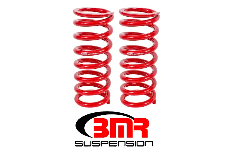 BMR 79-04 Fox Mustang Front Lowering Springs - Red SP028R High Quality