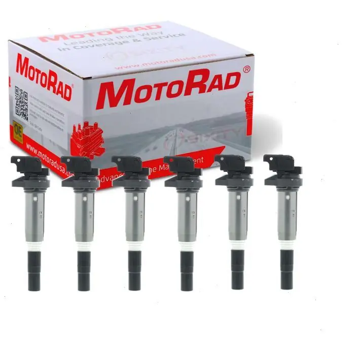 2008 BMW 535xi 6 pc MotoRad Ignition Coils - Spark Plug Wire Boot Buy Online