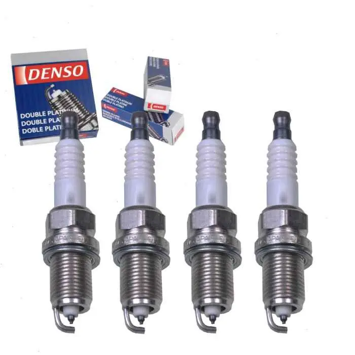 Hassle-Free Returns 2007-2014 Honda Fit 1.5L L4 4 pc DENSO Double Platinum Spark Plugs - Ignition Wire Secondary