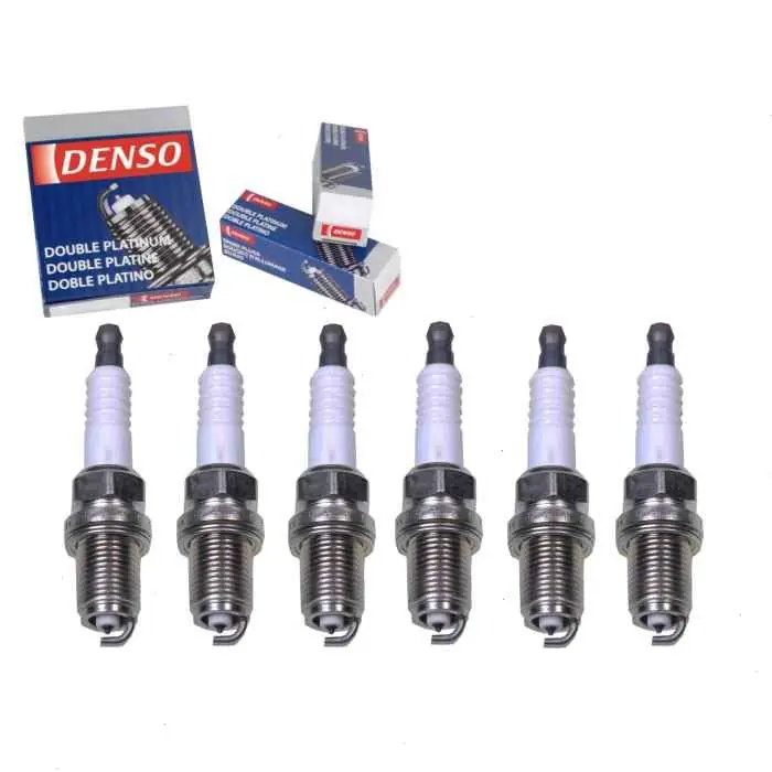 1993-1995 Audi 90 Quattro 2.8L V6 6 pc DENSO Double Platinum Spark Plugs - Ignition Wire Secondary Warranty Included