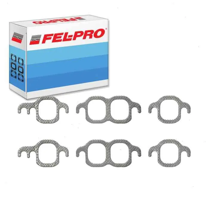 Viral 1988-1995 Chevrolet C2500 5.0L 5.7L V8 Fel-Pro Exhaust Manifold Gasket Set - Gaskets Sealing