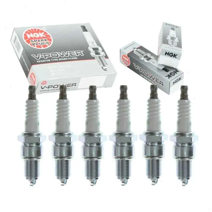 Markdown 1988-1990 Chrysler Dynasty 3.0L V6 6 pc NGK V-Power Spark Plugs - Ignition Wire Secondary