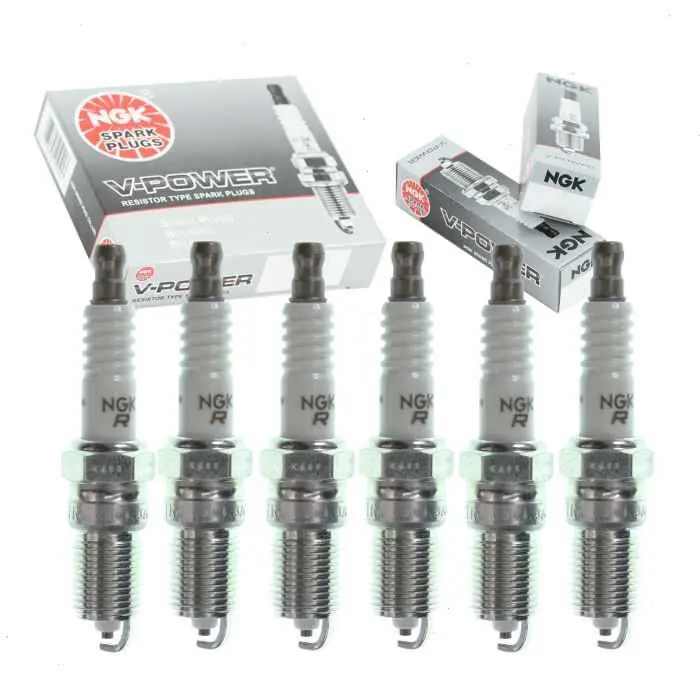 Bulk Order 1988-1993 Oldsmobile Cutlass Supreme 2.8L 3.1L V6 6 pc NGK V-Power Spark Plugs - Ignition Wire