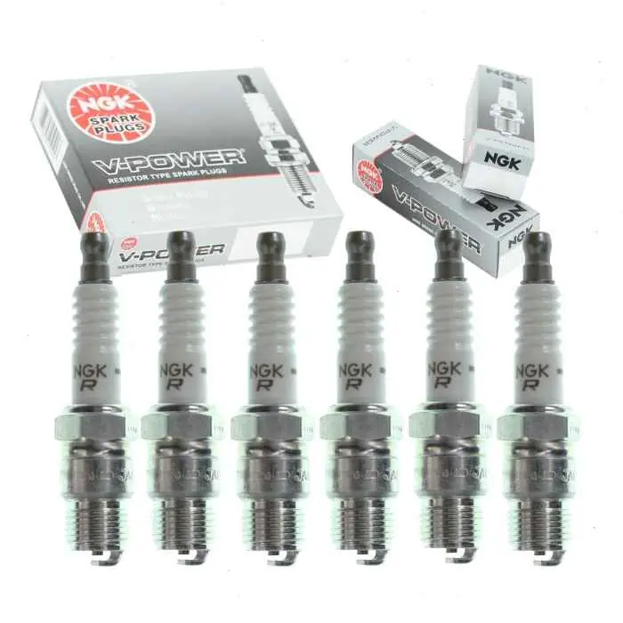 1970-1974 GMC C25 C2500 Suburban 4.1L 4.8L L6 6 pc NGK V-Power Spark Plugs - Ignition Wire Cheap