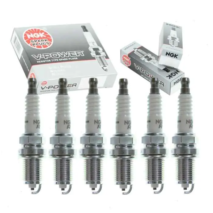 Clearance 1982 Ford Thunderbird 3.8L V6 6 pc NGK V-Power Spark Plugs - Ignition Wire Secondary