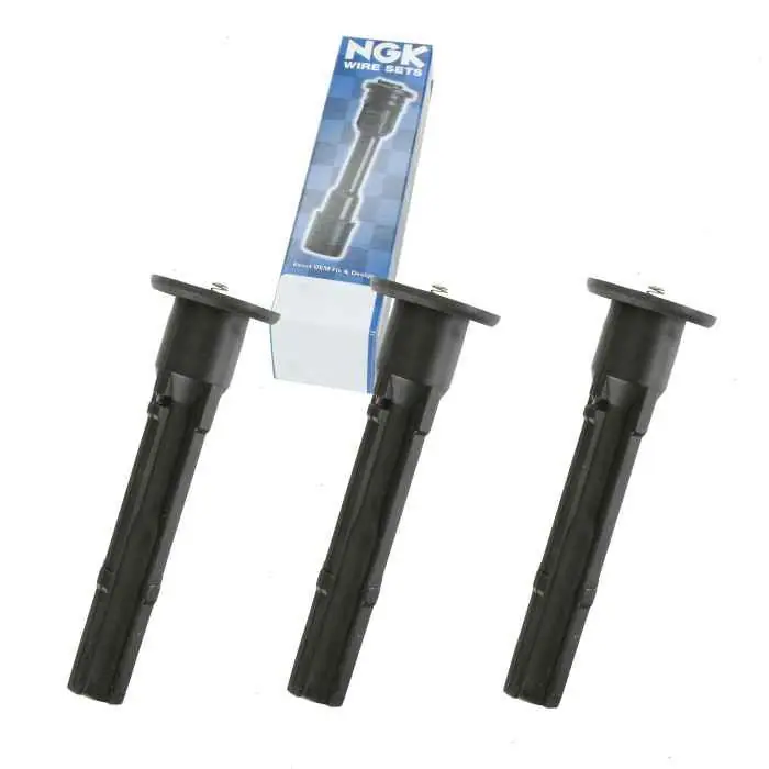 Fresh Stock 1998-2000 Toyota Sienna 3.0L V6 3 pc NGK Ignition Coil Boots - Direct - Spark Plug Wire