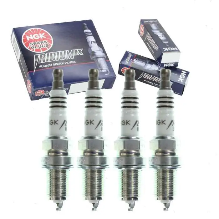 Limited Edition 1986-1990 Saab 9000 2.0L L4 4 pc NGK Iridium IX Spark Plugs - Ignition Wire Secondary