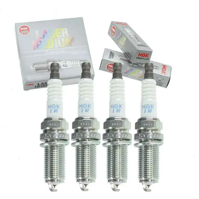 2004-2008 Subaru Forester 2.5L H4 4 pc NGK Laser Iridium Spark Plugs - Ignition Wire Secondary Genuine