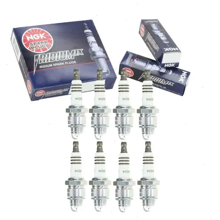 1968 GMC C25 C2500 Suburban 5.0L V8 8 pc NGK Iridium IX Spark Plugs - Ignition Wire Secondary Exclusive