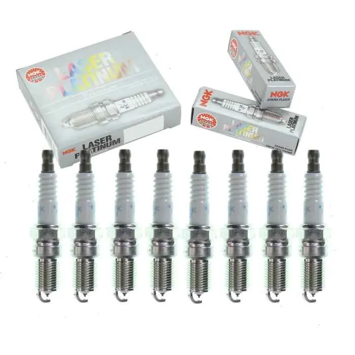 1995-2002 Lincoln Continental 4.6L V8 8 pc NGK Laser Platinum Spark Plugs - Ignition Wire Secondary Authentic